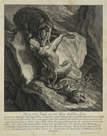 TvB G 4367
<br/>
Beer valt leeuwin met jong aan
<br/>
<em>Ridinger, Johann Elias (1698-1767)</em>